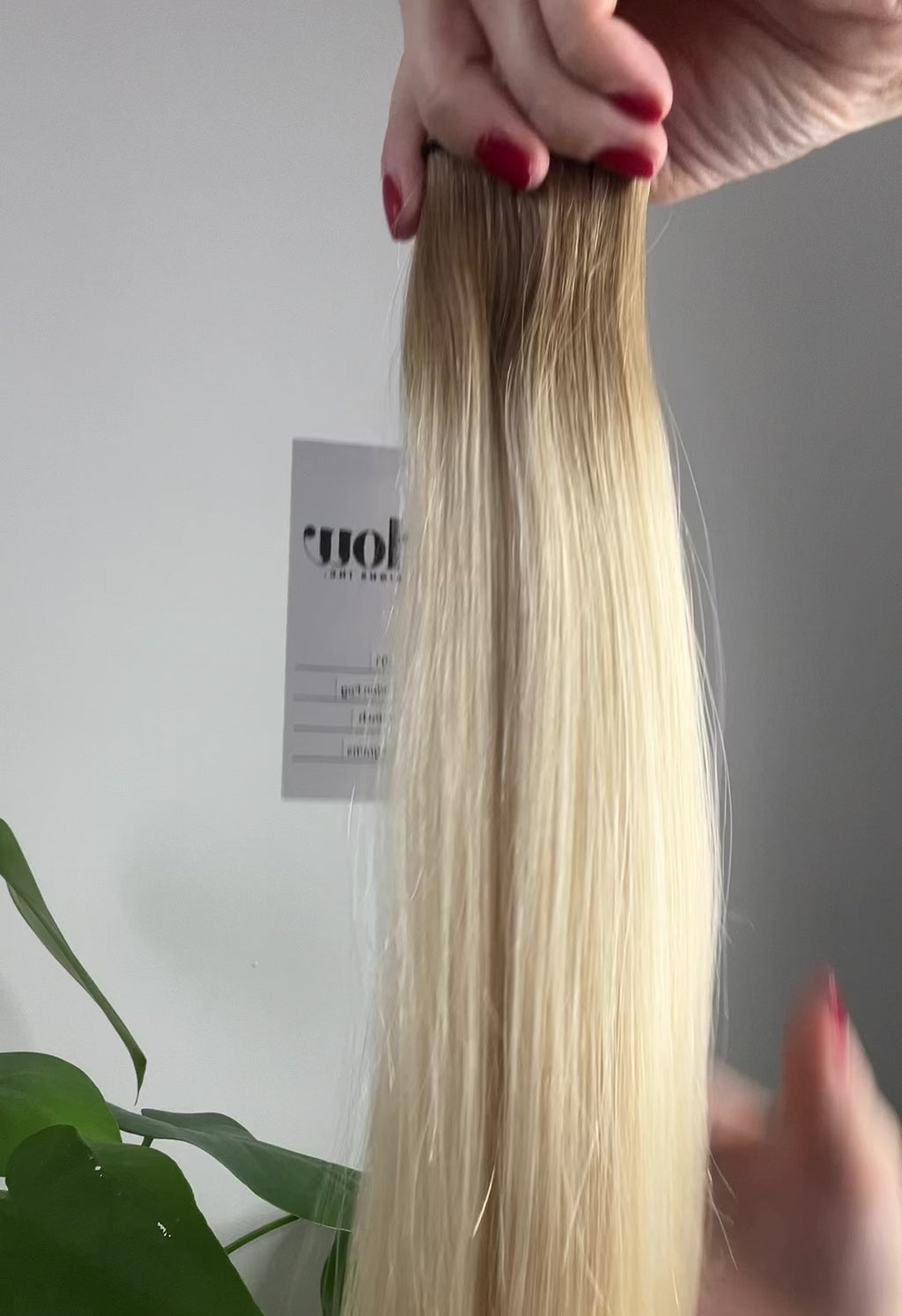 Warm rooted hair extension blend by Harlow Hair